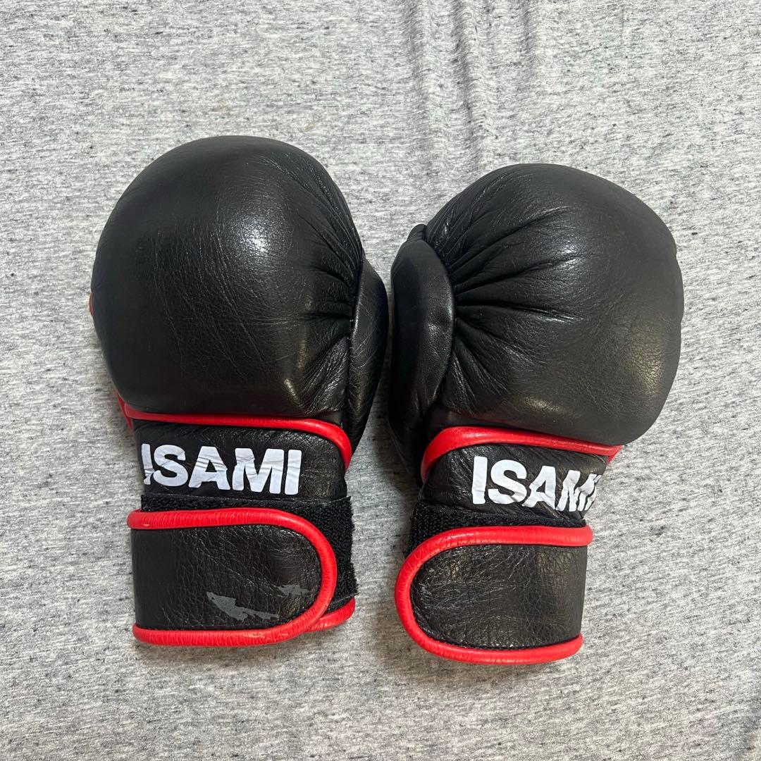 イサミ　パウンドグローブ オープンフィンガー　MMA ISAMI ブラック