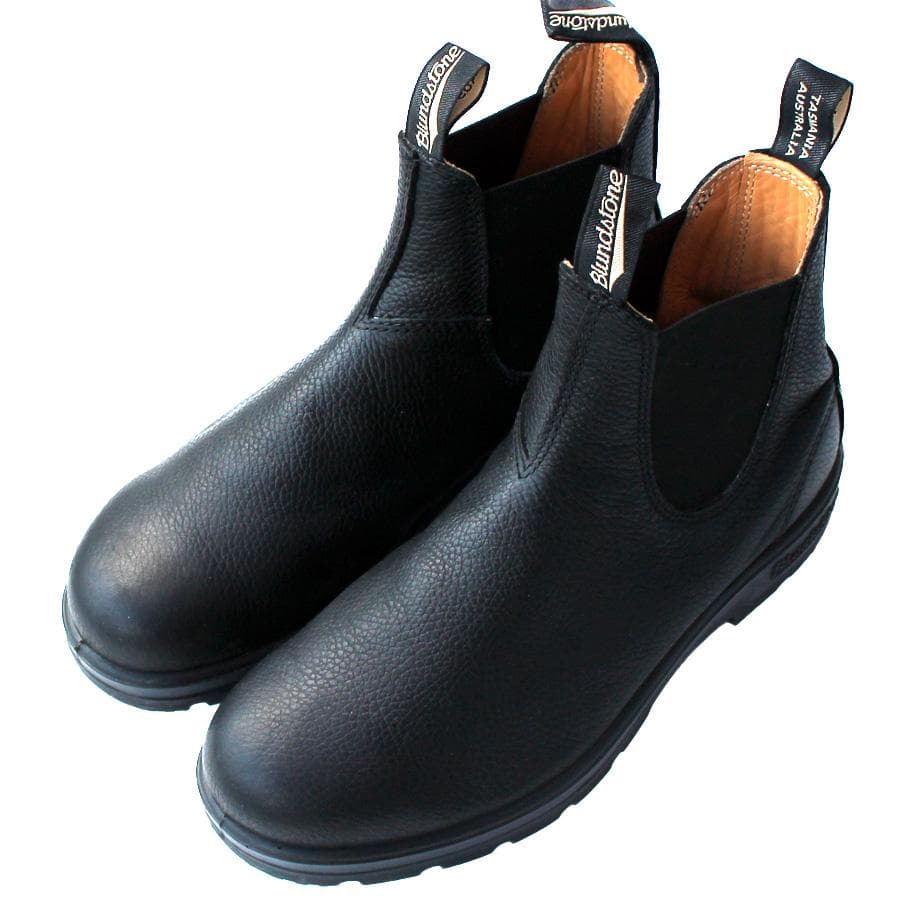 Blundstone サイドゴアブーツ ブラック レザー ショートブーツ