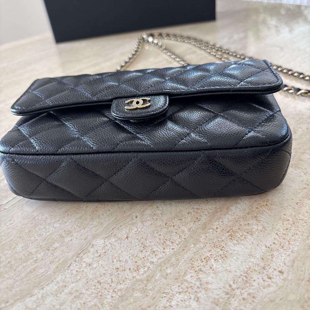 CHANEL ウォレット phoneholder レア！ ブラック 新品同様