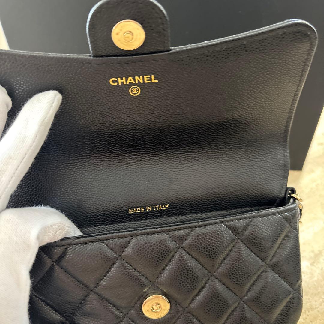 CHANEL ウォレット phoneholder レア！ ブラック 新品同様