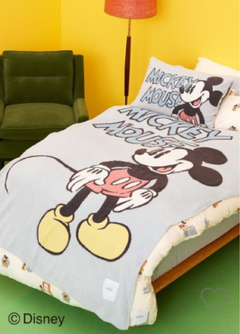 ジェラートピケ 【Sleep】ミッキー ジャガード ピローケース＆ マルチカバー