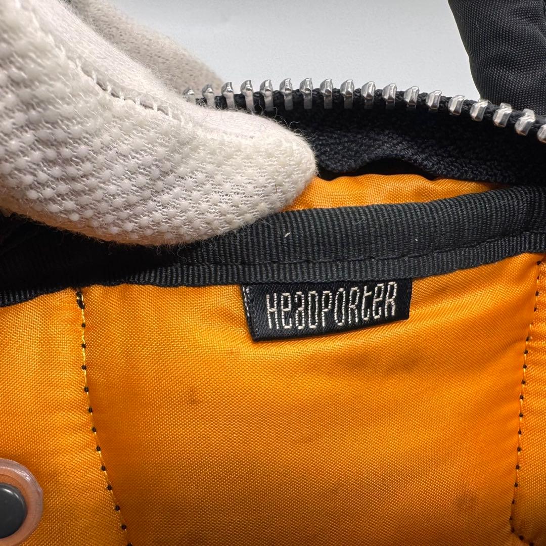 美品　ヘッドポーター　タンカー　ミニボストンバッグ　ナイロン　ブラック