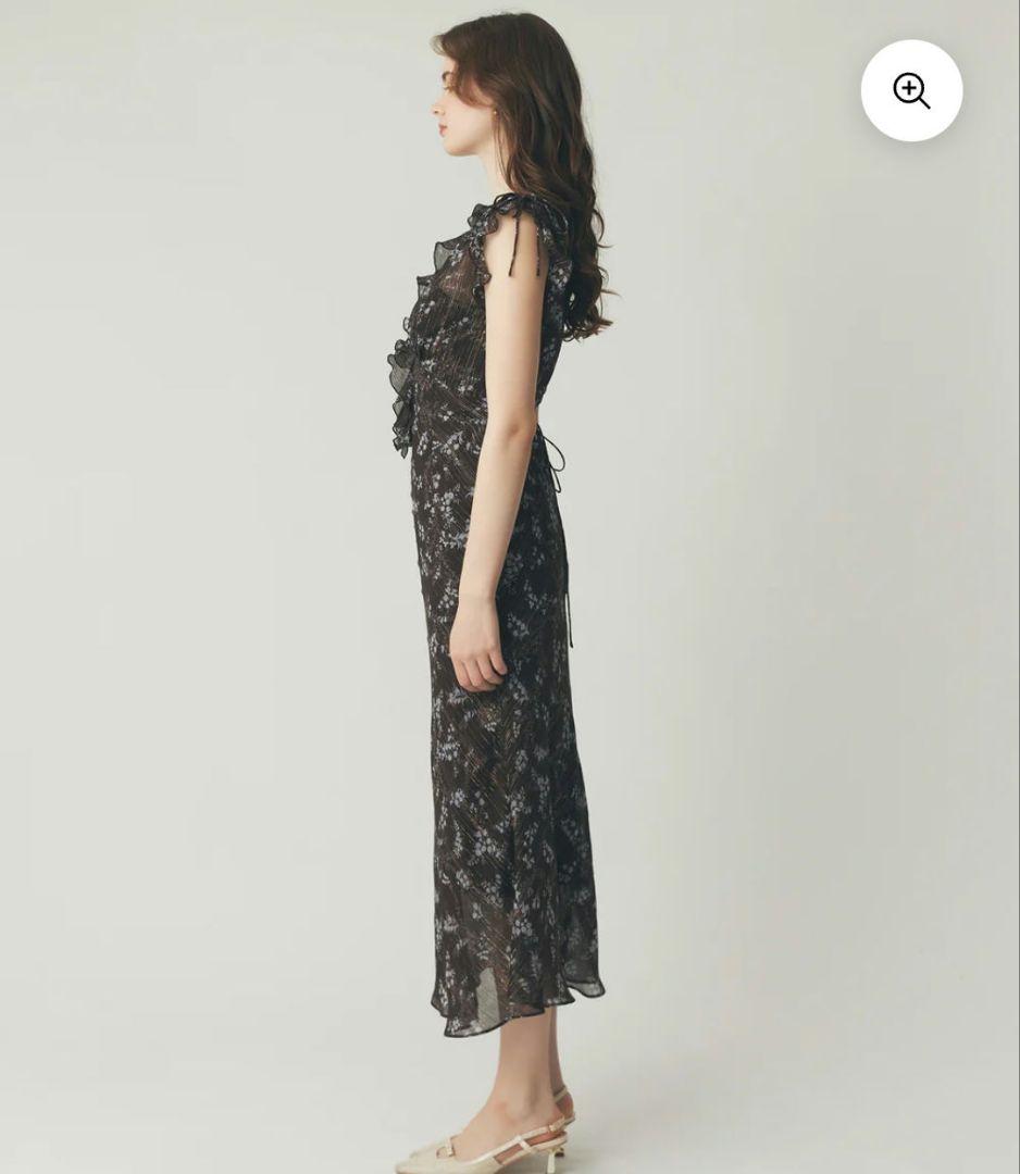 ME COUTURE ブーケドゥボヌールドレス　ブラウン