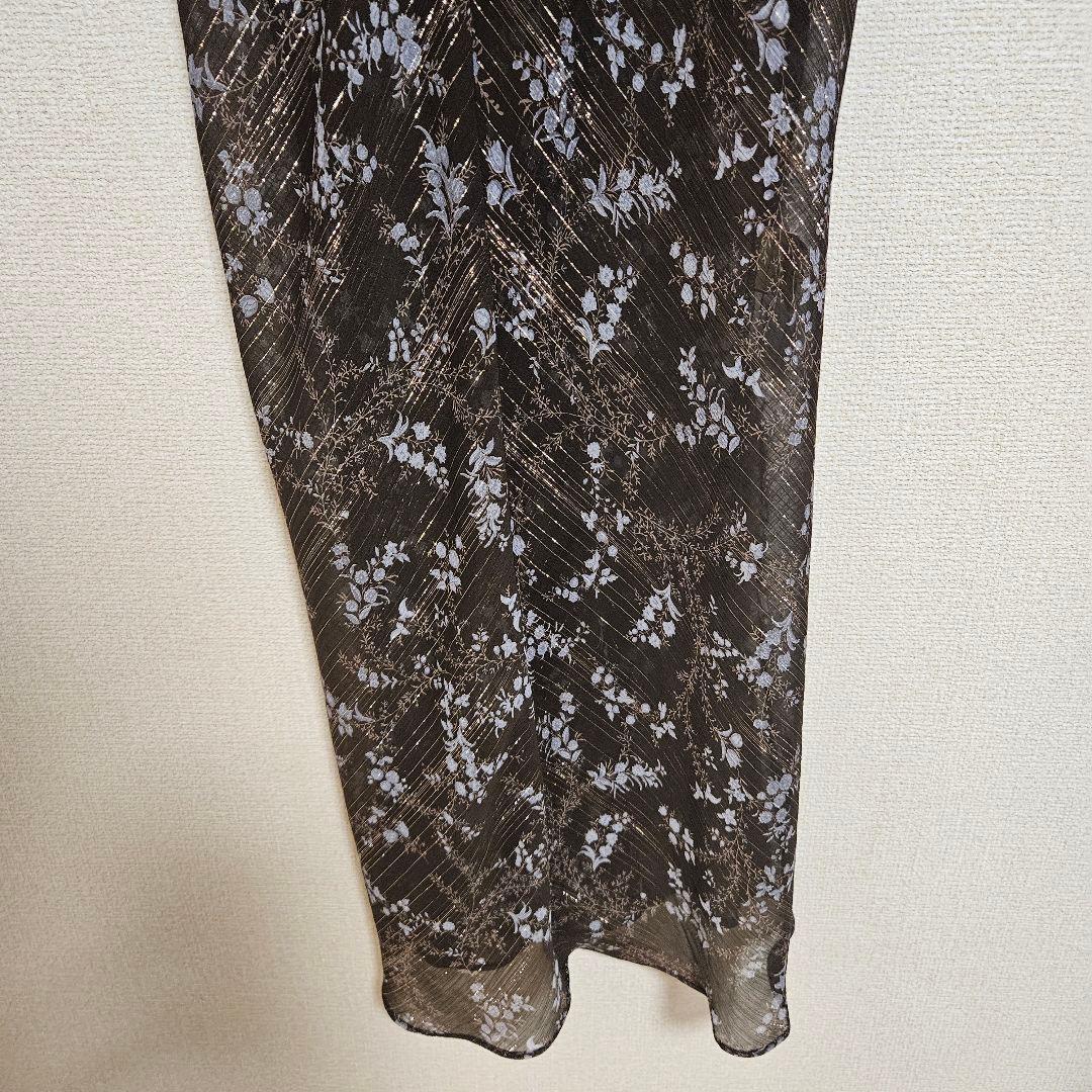 ME COUTURE ブーケドゥボヌールドレス　ブラウン