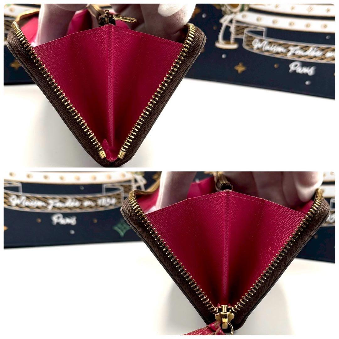 ルイヴィトン ポルトフォイユ クレマンス フューシャ ラウンドファスナー ピンク