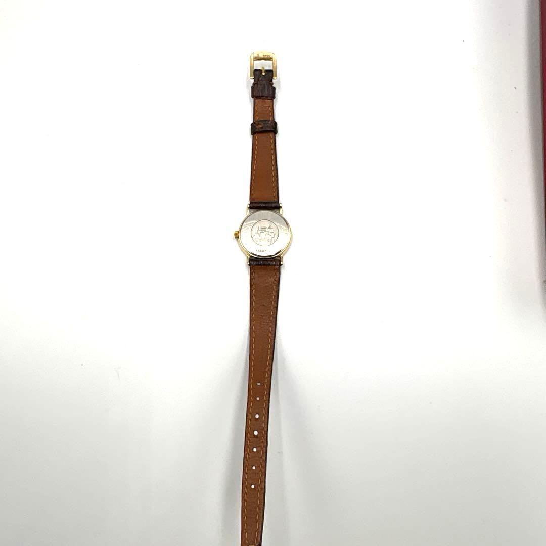 【外観美品】不動 OMEGA ゴールド クォーツ レディース 腕時計 箱付