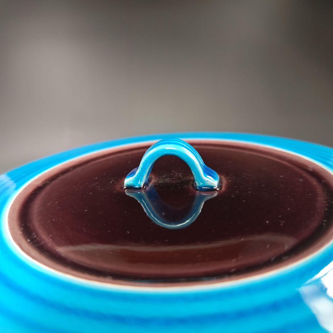 イ713 食籠『手塚大示』『即中斎好　交趾　独楽　食篭　共箱』茶道具 菓子器