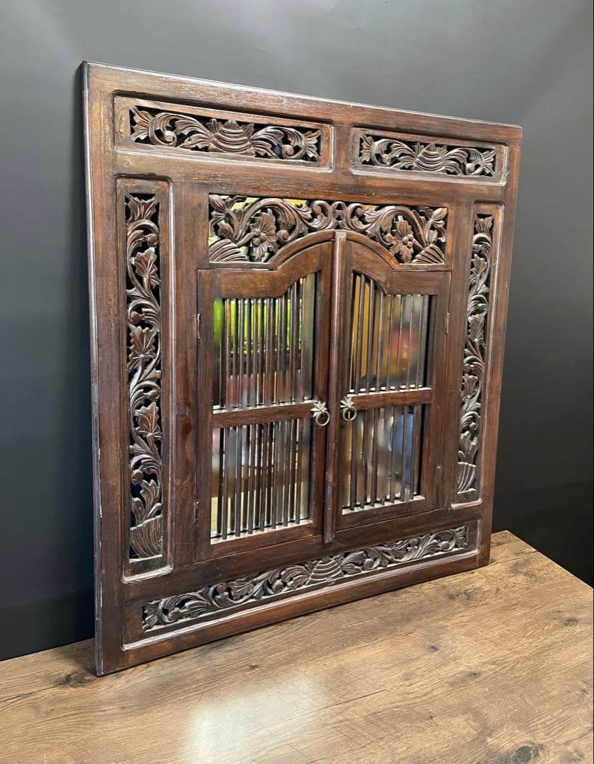 ヴィンテージ　窓枠　鏡