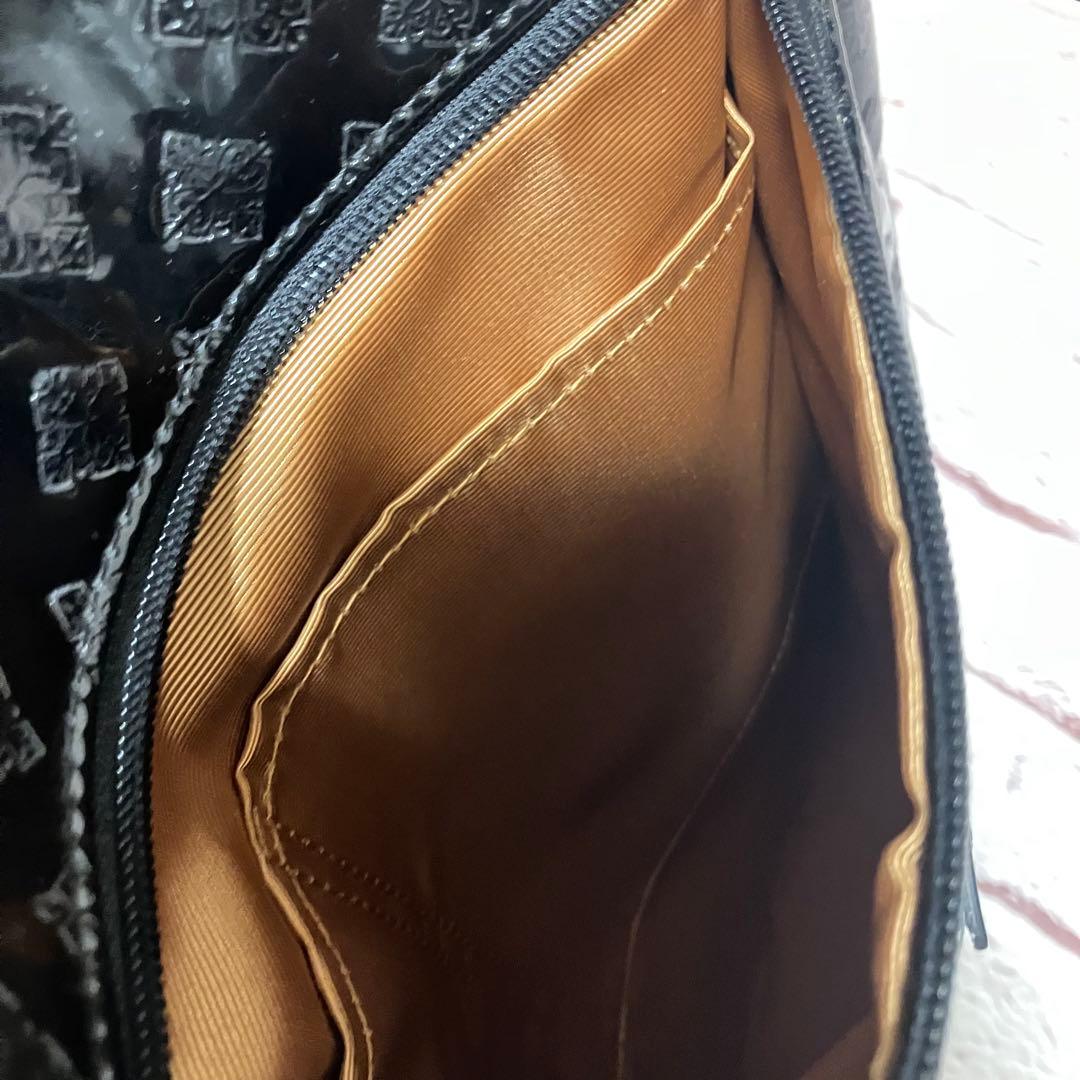 SWANY キャリーバッグ エナメル 高級感 ブラック トラベルキャリー 良品