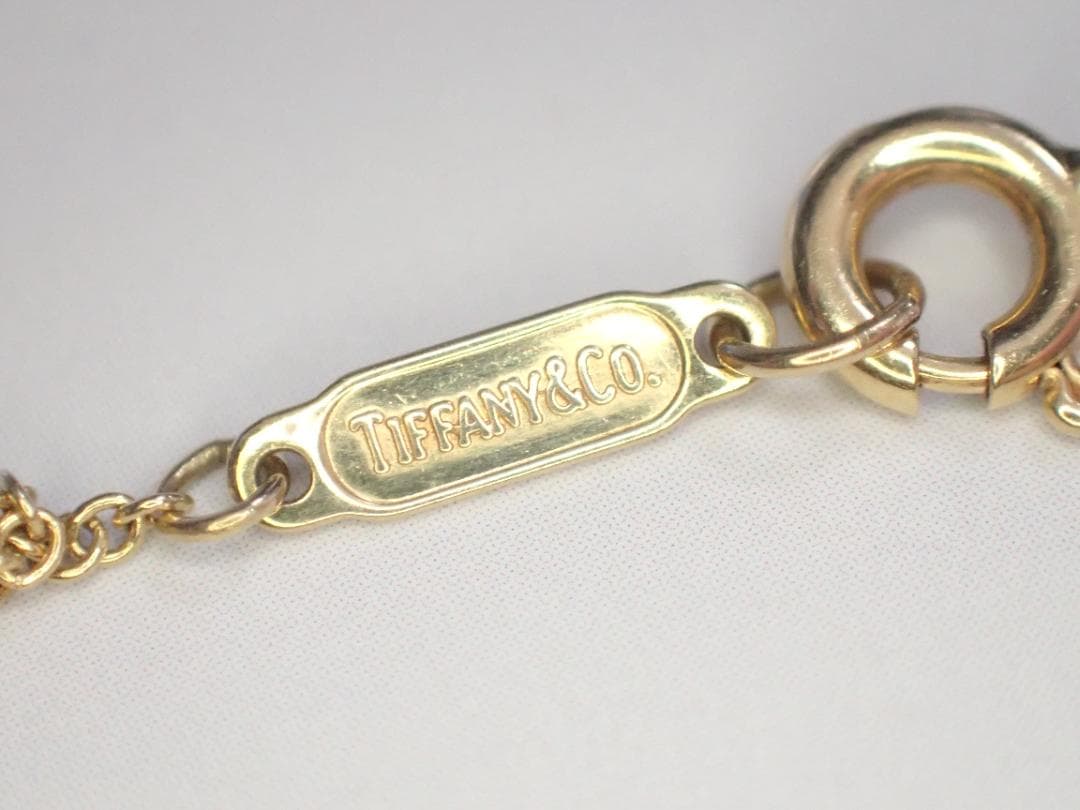 Tiffany&Co. ベゼルセット ネックレス 750 K18 4Pダイヤ ①
