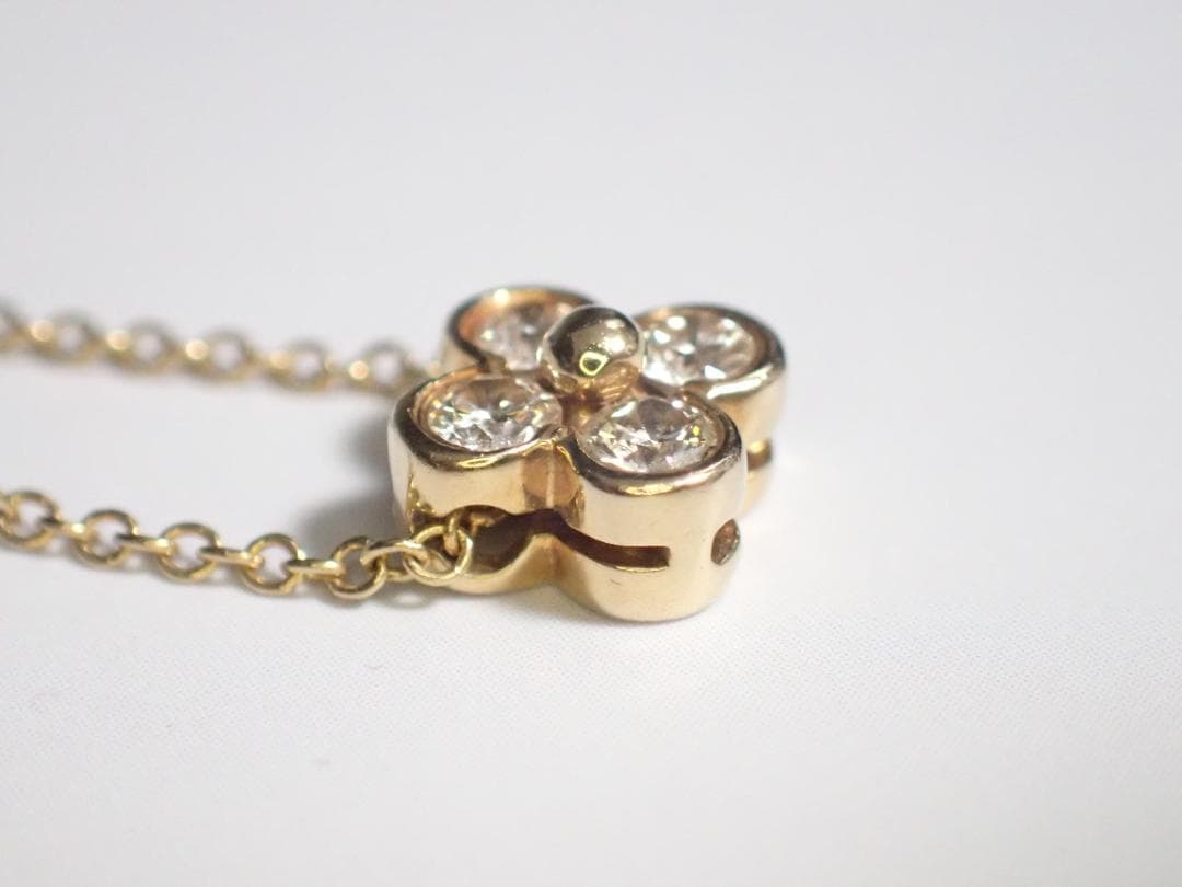 Tiffany&Co. ベゼルセット ネックレス 750 K18 4Pダイヤ ①
