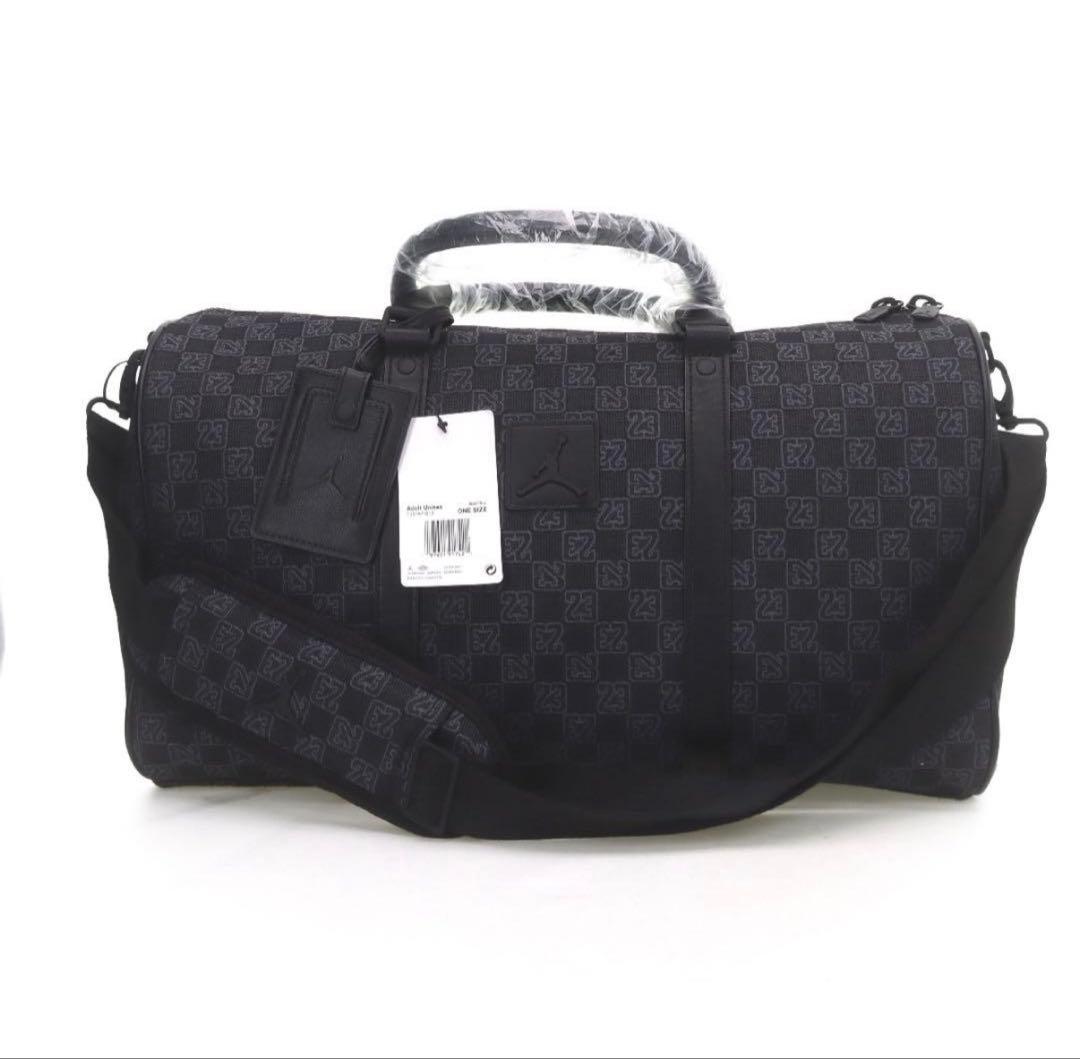 新品ジョーダン モノグラム ダッフルバッグ ブラック FJ6787-013