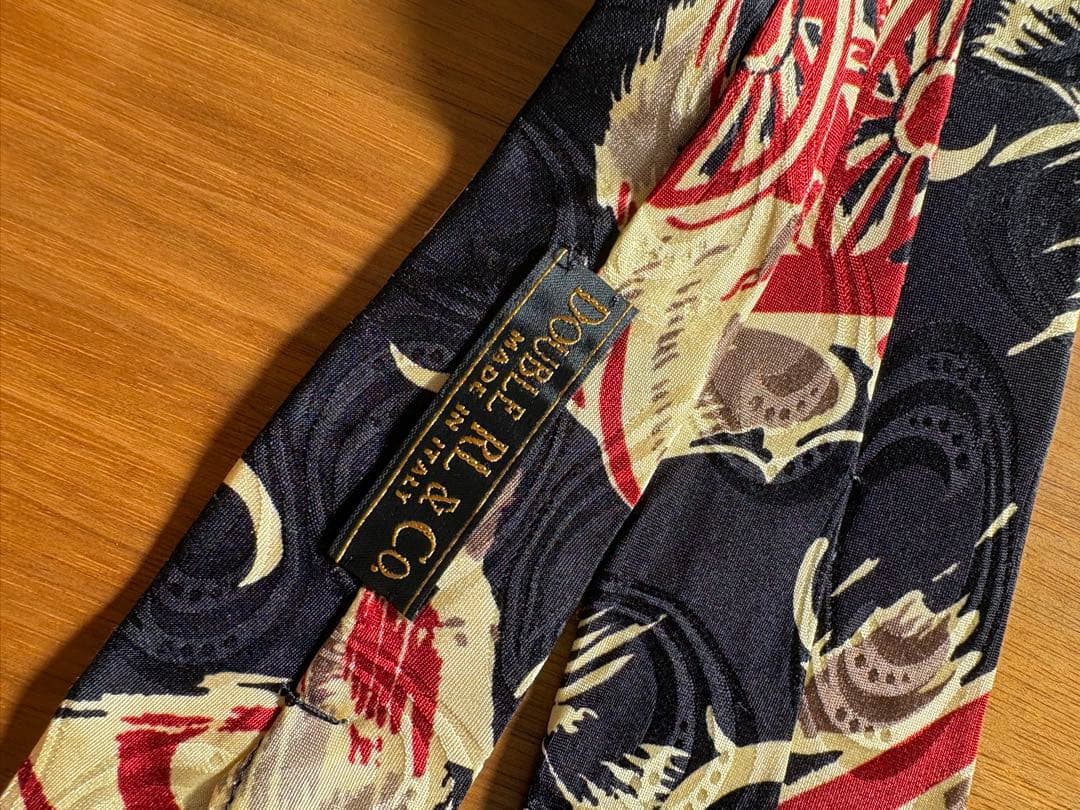 RRL シルク ネクタイ カート柄