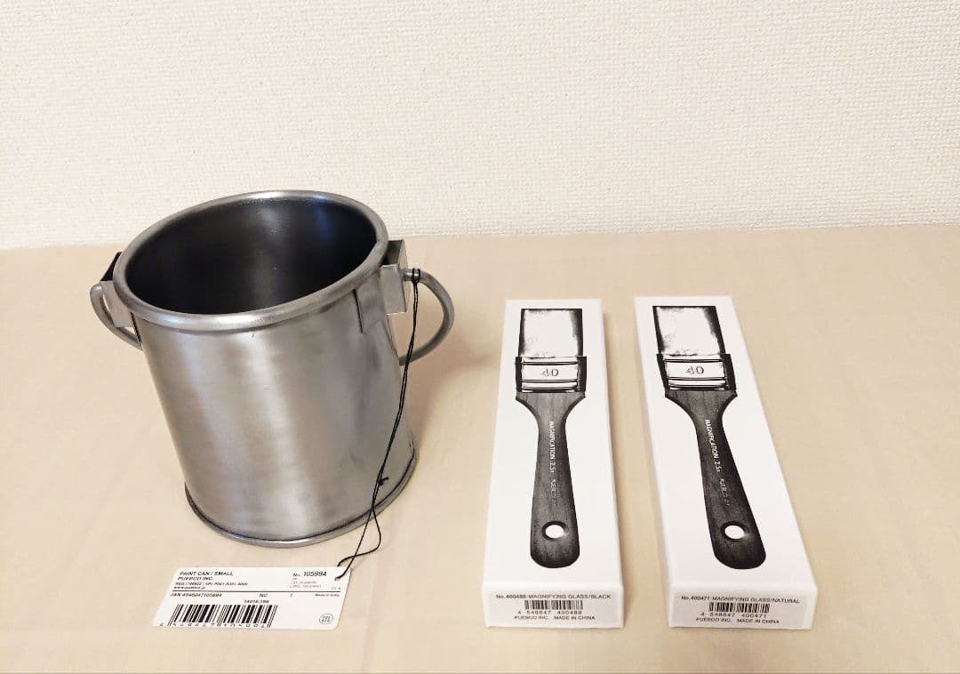 PUEBCO 　PAINT CAN ＆MAGNIFYING GLASS