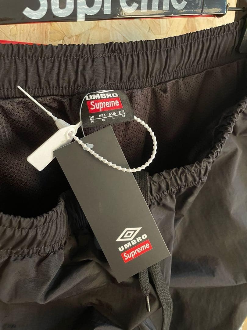 パンツ supreme umbro track pant black