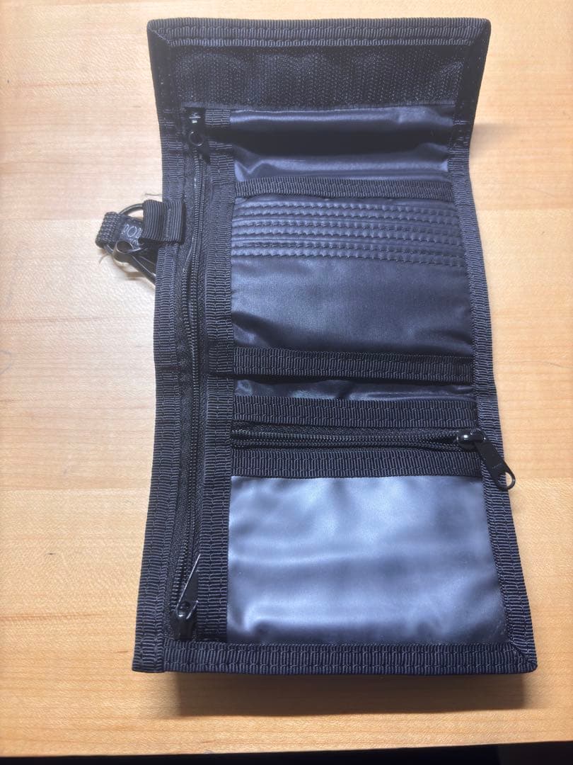 ポーター カプセル 三つ折り財布 黒 ナイロン 多機能 コンパクト 新品同様