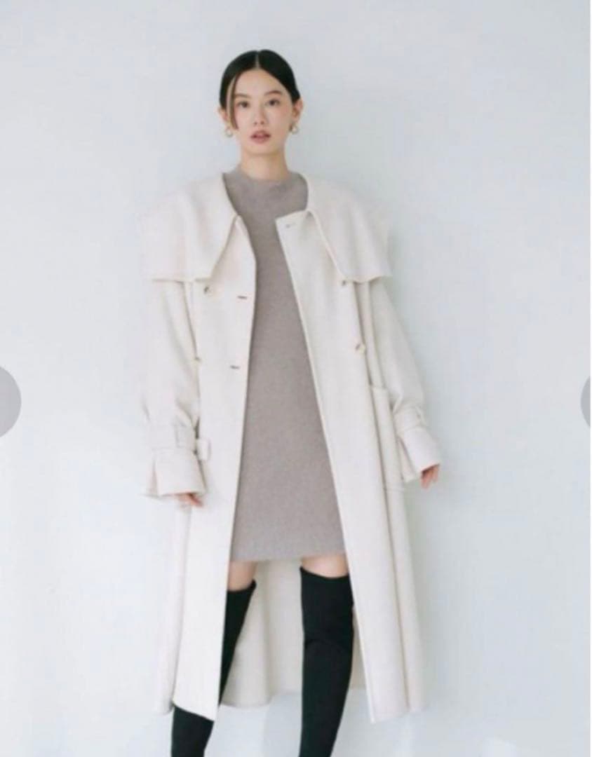Snidel ホワイト ロングコート