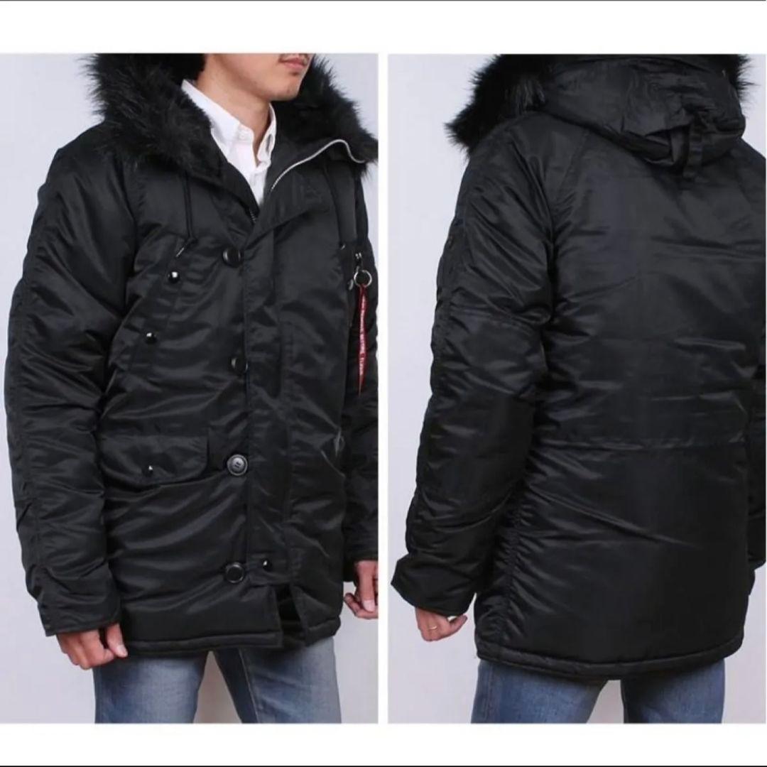 ALPHA N-3B ジャパンスペック ブラックファー Mサイズ ブラック美品