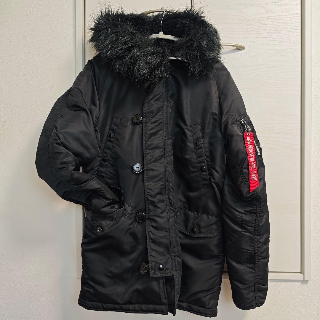 ALPHA N-3B ジャパンスペック ブラックファー Mサイズ ブラック美品