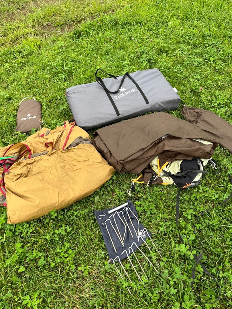  peak アメニティドームm 中古　マット付き