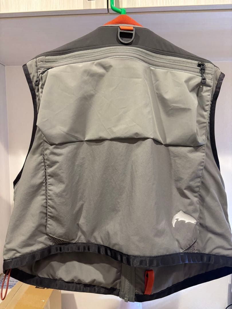 SIMMS ガイドベスト Lサイズ グレー/オレンジ