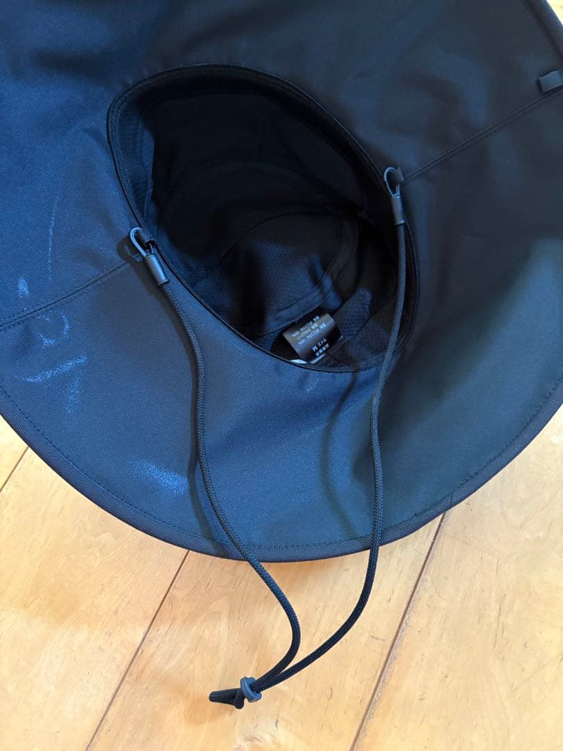 サンバリア100 ナチュラルハット　ブラックM