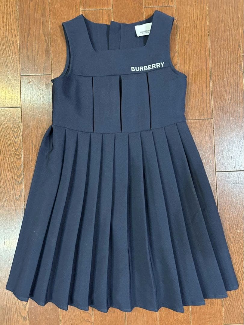 BURBERRY ネイビー ノースリーブワンピース&ドレス　セレモニー　美品