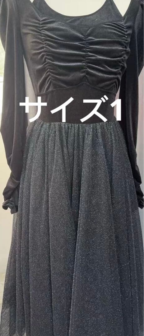 りり(プロフ読んで下さい)様　ワンピース　BLK サイズ1