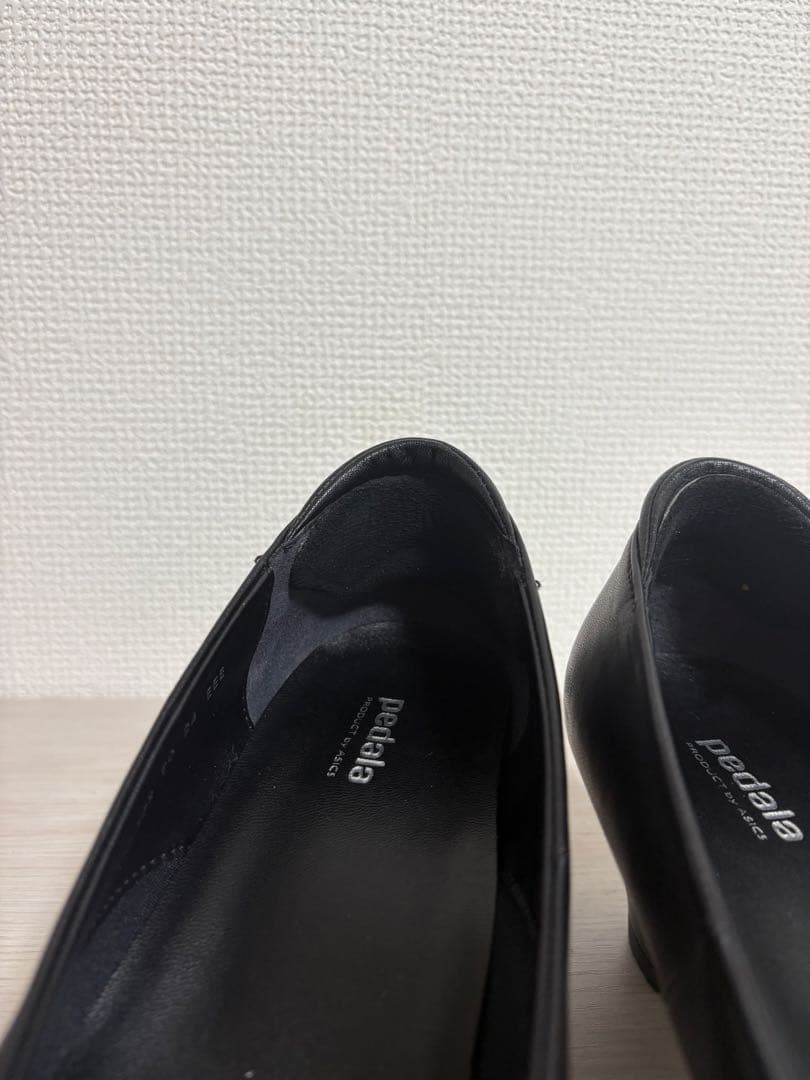 asics アシックス　ペダラ　黒パンプス WP650R 24cm 3EEE