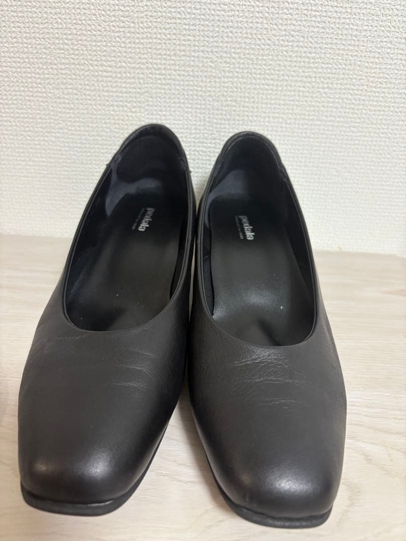 asics アシックス　ペダラ　黒パンプス WP650R 24cm 3EEE