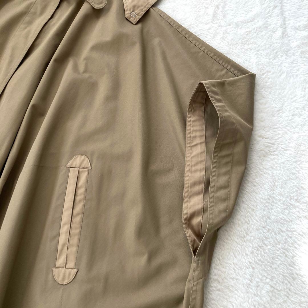 希少☆ティエリーミュグレー　ポンチョ・ケープコート　ベージュ　ヴィンテージ