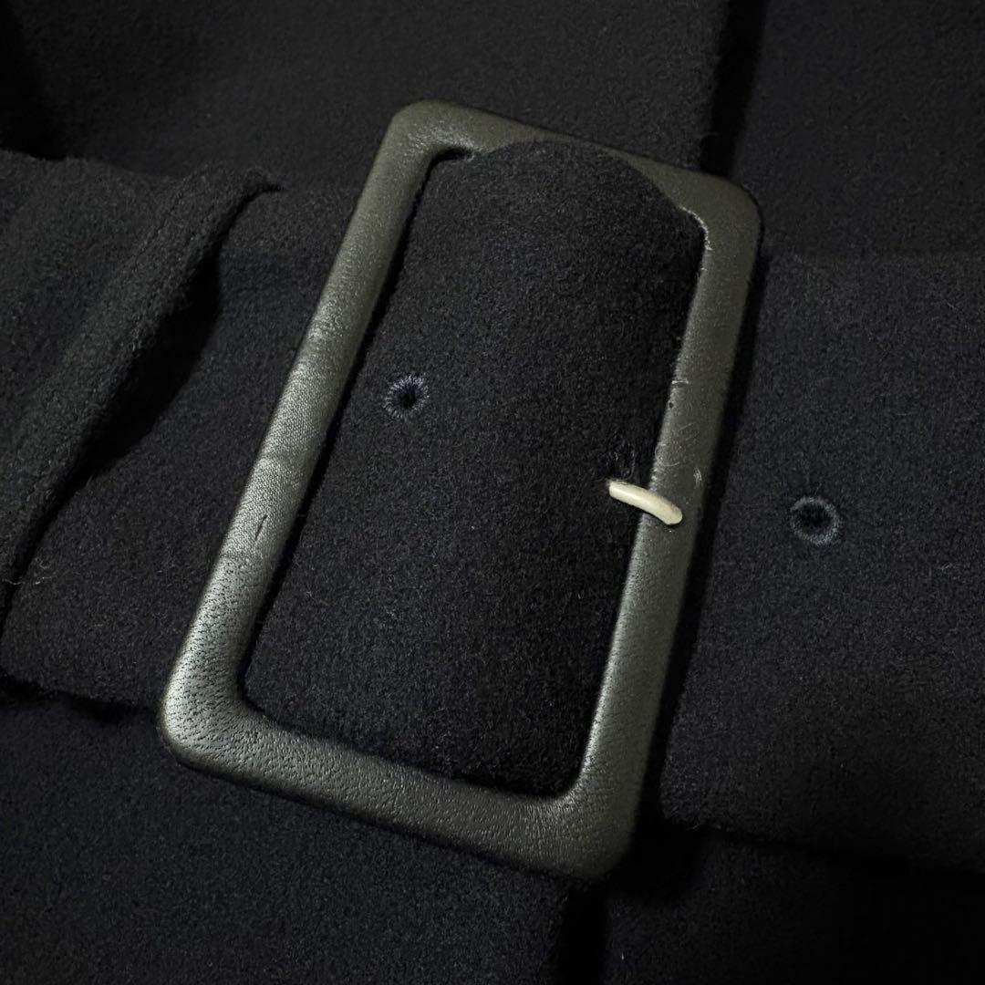 【美品】VERMEIL par iena メルトンノーカラー ワイドベルトコート