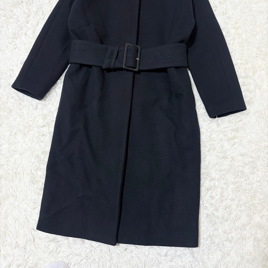 【美品】VERMEIL par iena メルトンノーカラー ワイドベルトコート
