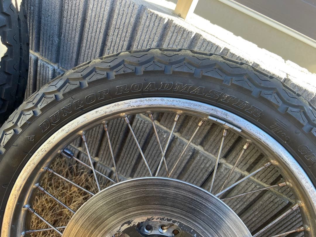 GS400 純正スポークホイール　タイヤ