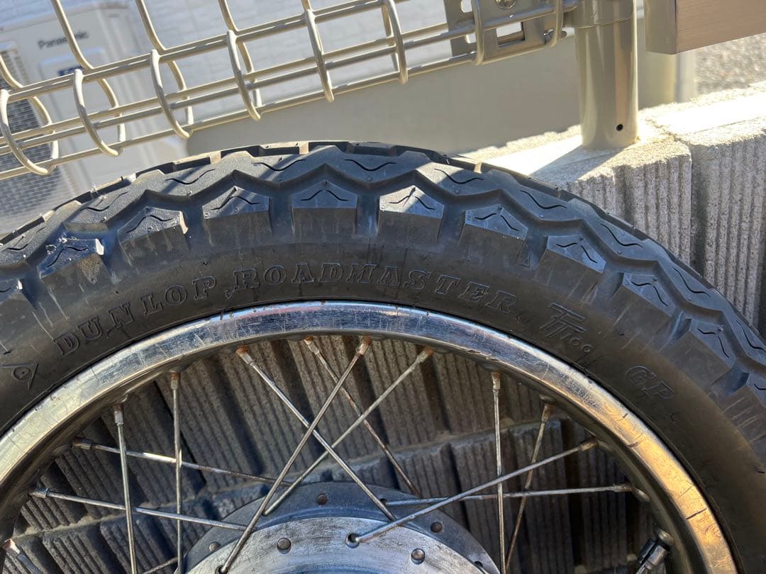 GS400 純正スポークホイール　タイヤ