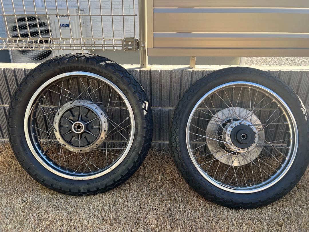 GS400 純正スポークホイール　タイヤ