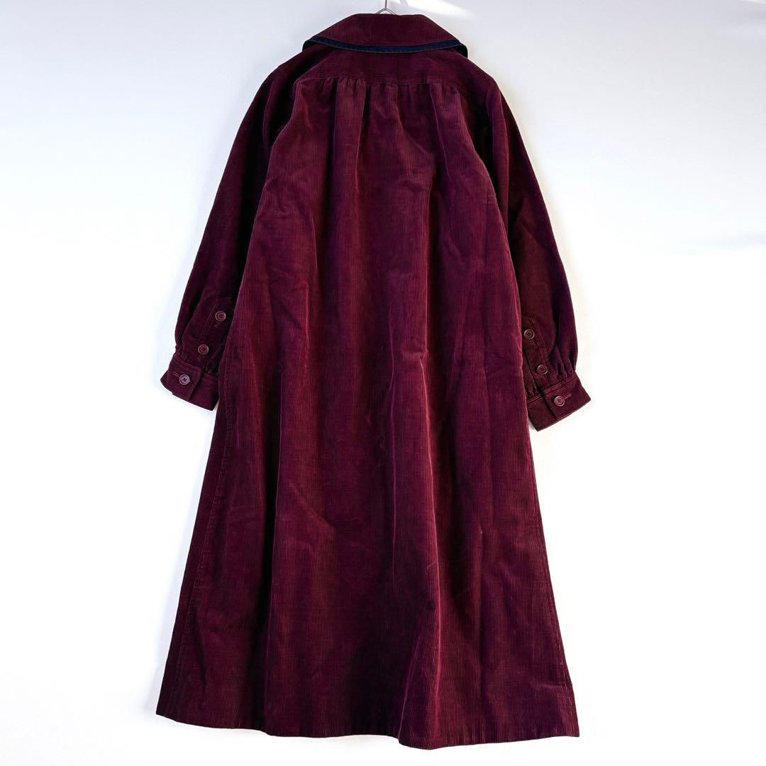 超希少✨【イヴサンローラン】ロングコート　コーデュロイ　アシンメトリー