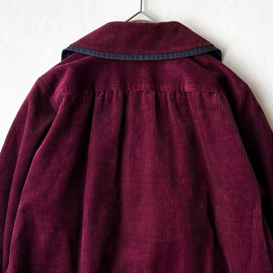 超希少✨【イヴサンローラン】ロングコート　コーデュロイ　アシンメトリー