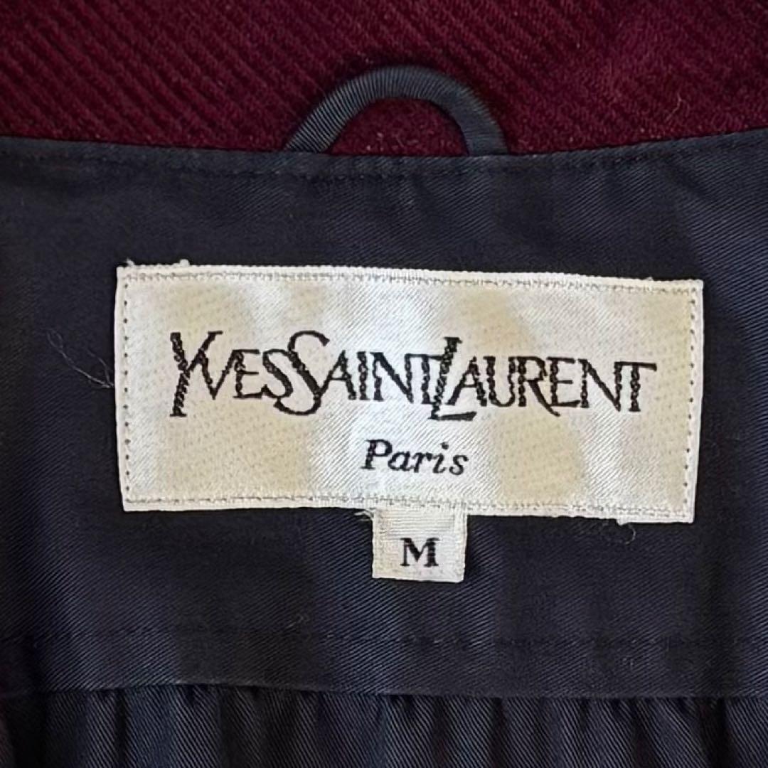 超希少✨【イヴサンローラン】ロングコート　コーデュロイ　アシンメトリー