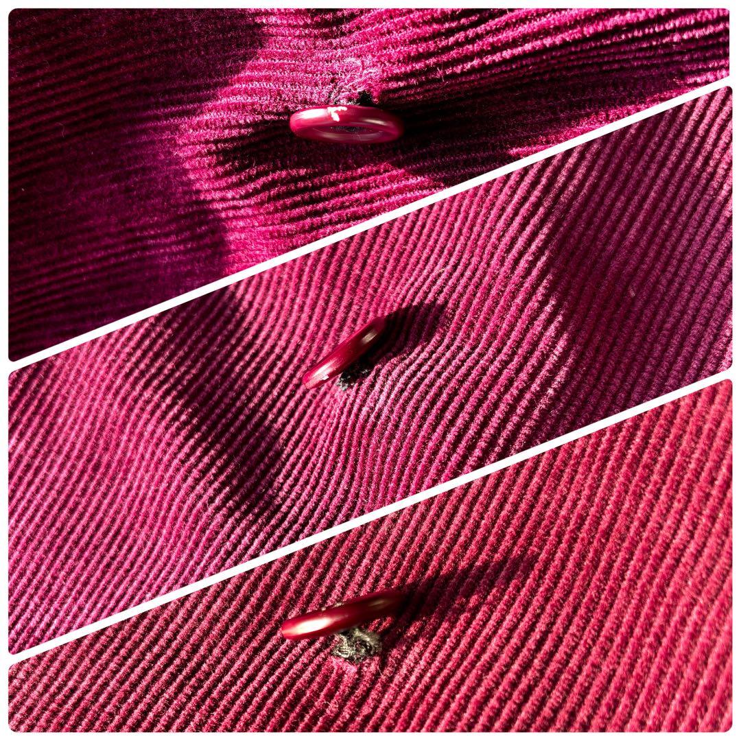 超希少✨【イヴサンローラン】ロングコート　コーデュロイ　アシンメトリー