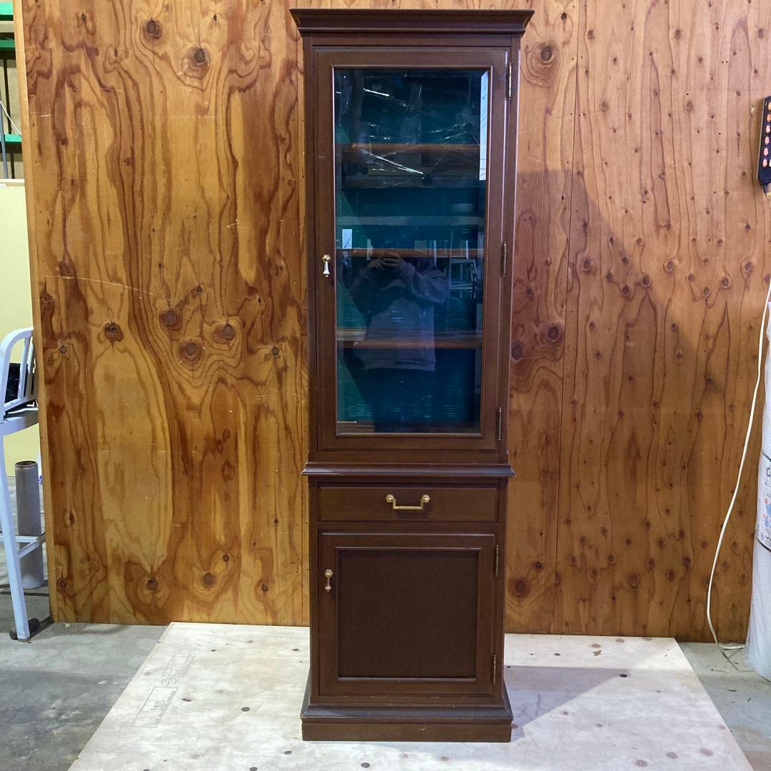 【希少】マルニ木工地中海シリーズのガラスキャビネット