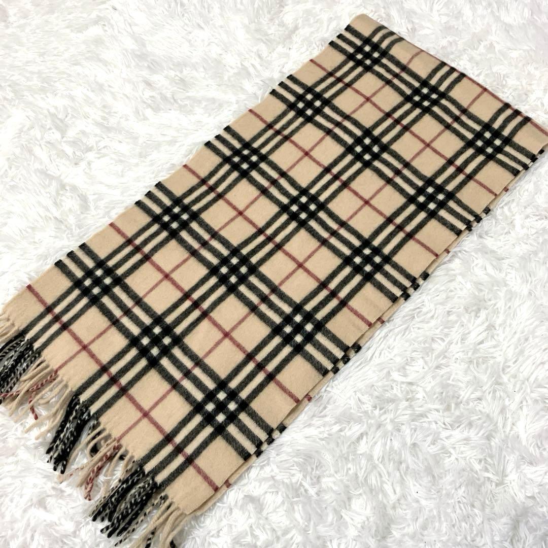BURBERRY LONDON マフラー　カシミヤ　カシミア　ノバチェック