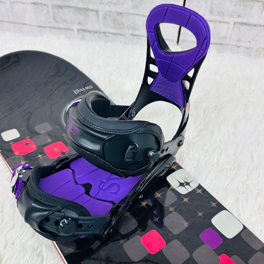 スノーボード swivel ビンディング 2点セット 142cm スノボ 板