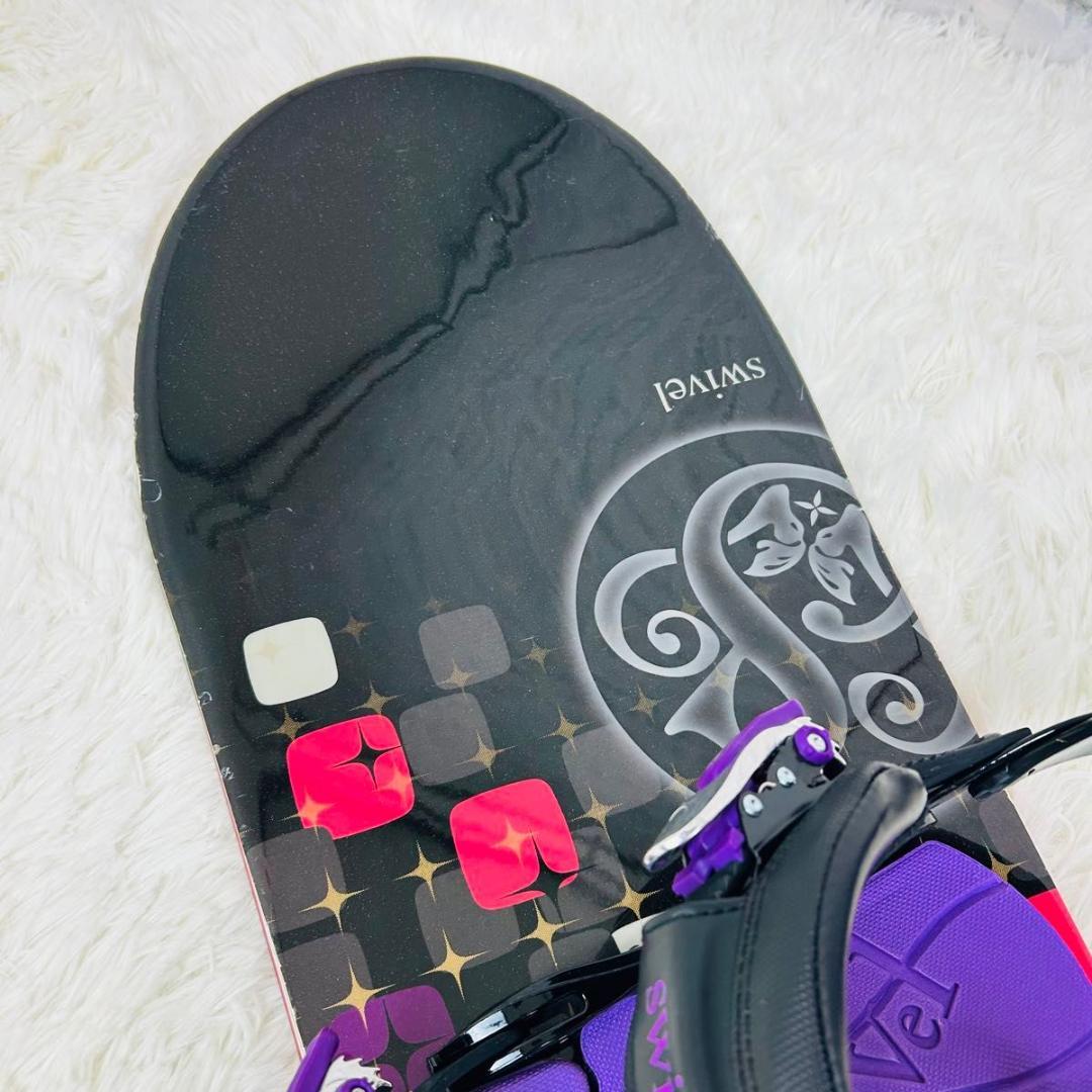 スノーボード swivel ビンディング 2点セット 142cm スノボ 板