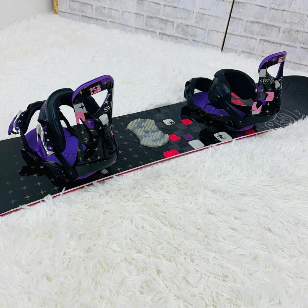 スノーボード swivel ビンディング 2点セット 142cm スノボ 板