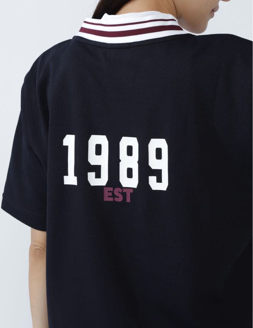 【新品・未使用】PEARYGATES 高通気ダブルフェイス半袖Vネックカットソー