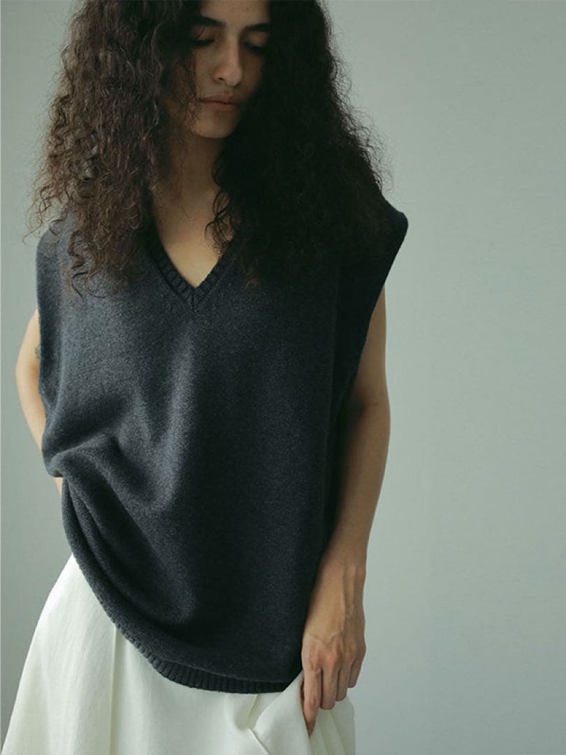 新品未使用 ETRE TOKYO★コットンカシミヤニットベスト