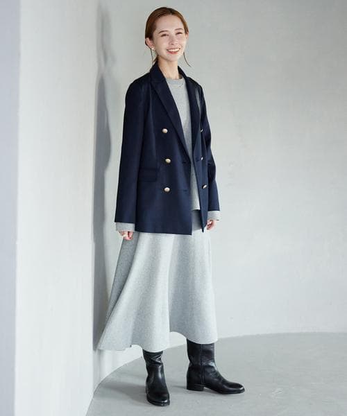 23AW SLOBE IENA　ウール混ダブルブレストジャケット