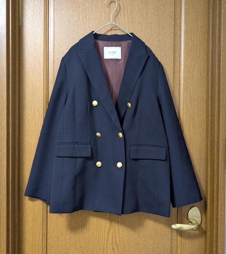 23AW SLOBE IENA　ウール混ダブルブレストジャケット