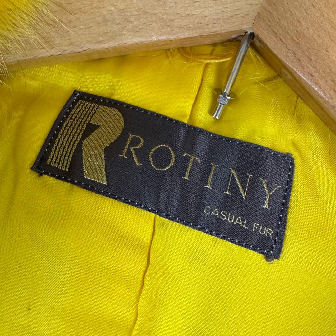 染め カラー フォックス ベスト フェイス付 本毛皮 バイカラー スカラップ